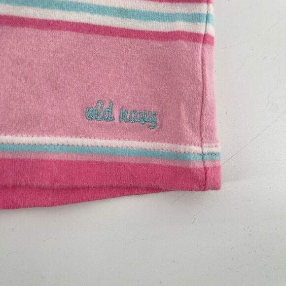 Vintage Old Navy Toddler Girls Tee – Pink & Blue Striped, Size 3T - Picture 3 of 9